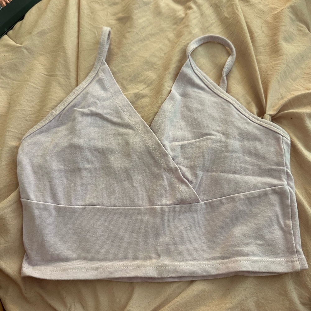 Brandy Melville Purple Ribbed Bralette